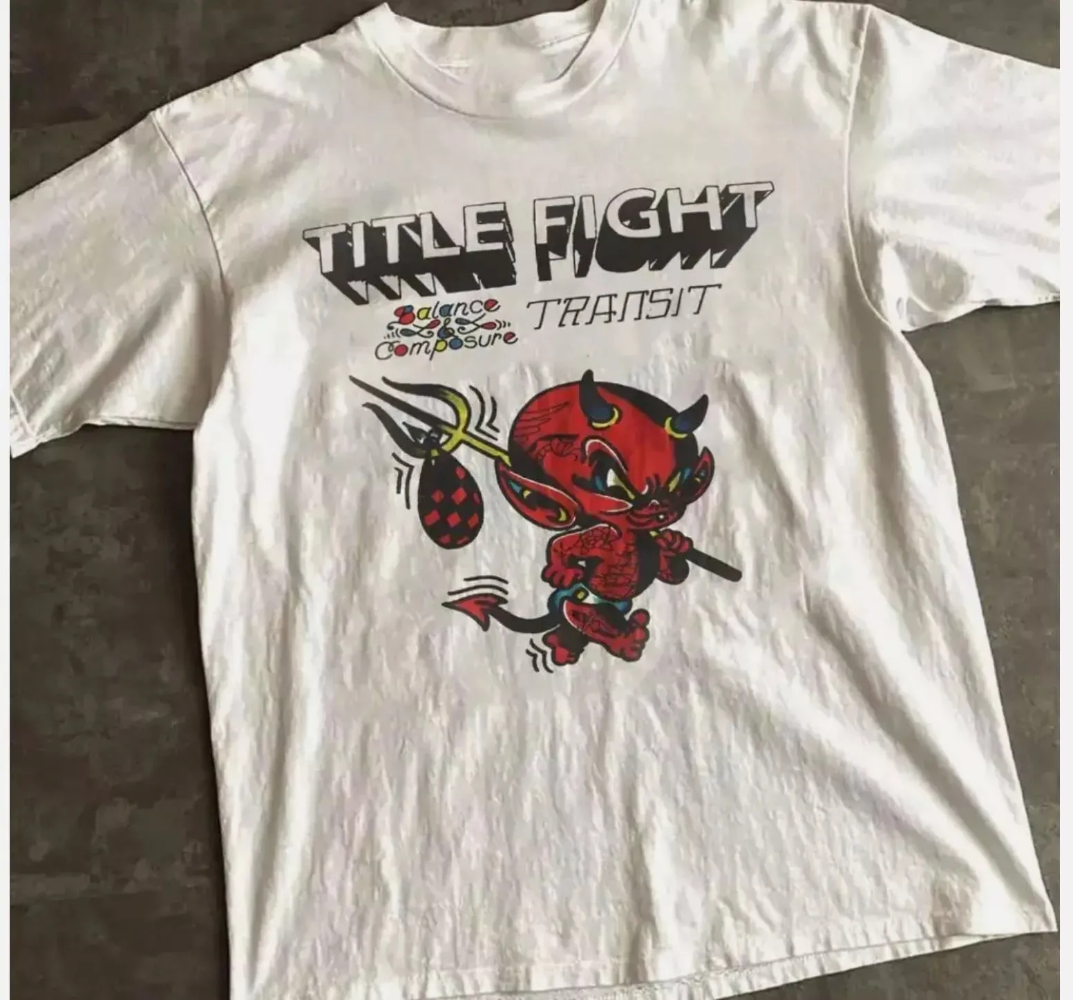 Title Fight Band Balance Composure White T Shirt Size S-5XL