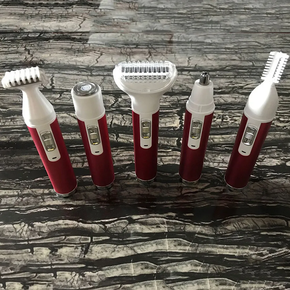

Double Head Facial Trimmer Electric Nose Hair Eyebrow Body Razor Waterproof Cordless For Legs Armpit Face Bikini Area