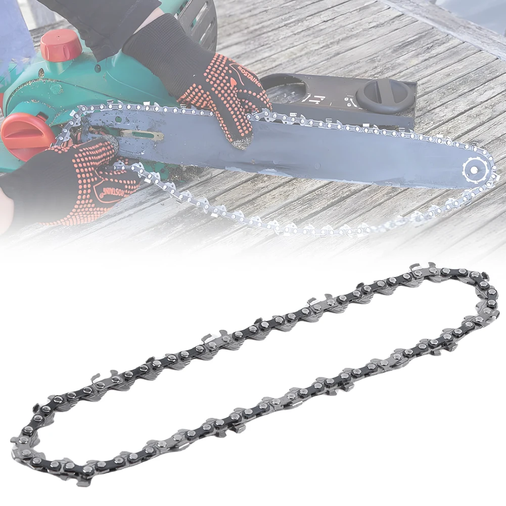 Mini chaîne de scie à chaîne de remplacement en acier de 6 pouces, 36/37 maillons d'entraînement, chaîne de tronçonneuse électrique pour la coupe des branches de bois