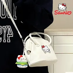 Sanrio torebka Hello Kitty PU damska torba na ramię kreskówka moda przechowywanie kosmetyków Crossbody ładna dziewczyna torba na ramię lolita torebka