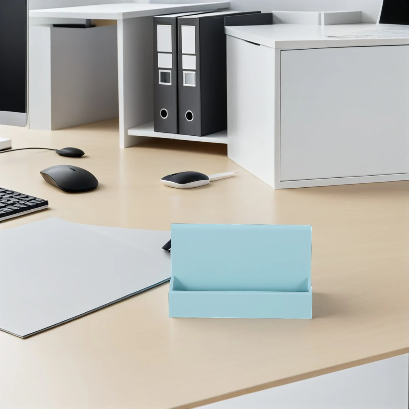 

3Pcs Business Card Display Rack Elegant Office Desk Organizer Modern Stand Holder for Professional Image Card Holder