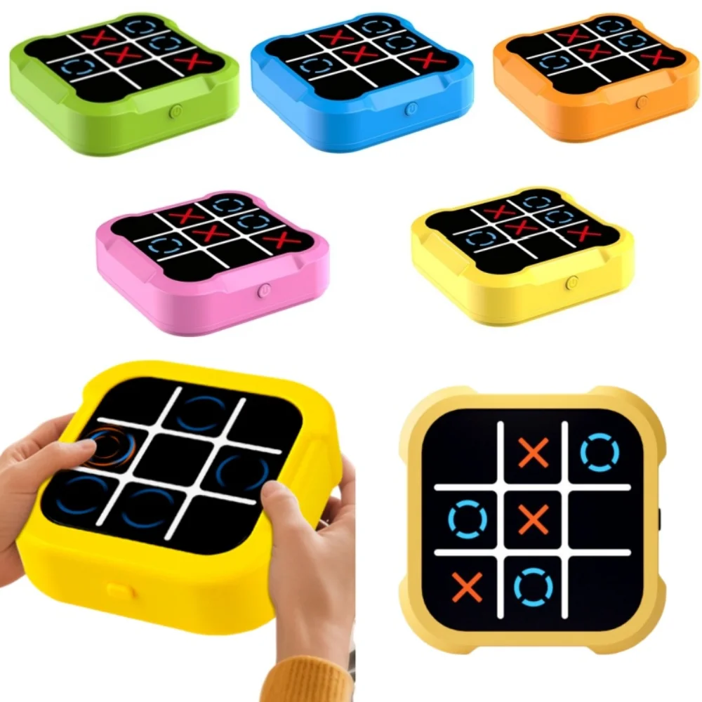 

Portable Tic-tac-toe Board Games 3 In 1 Electronic Game Children Montessori Puzzle Toys Adult Decompression Games Gifts