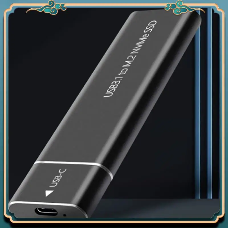 (جديد) - حافظة HDD للتخزين الخارجي NVME USB3.1 لعلبة القرص الصلب لمحرك الأقراص الصلبة NVME SATA SSD