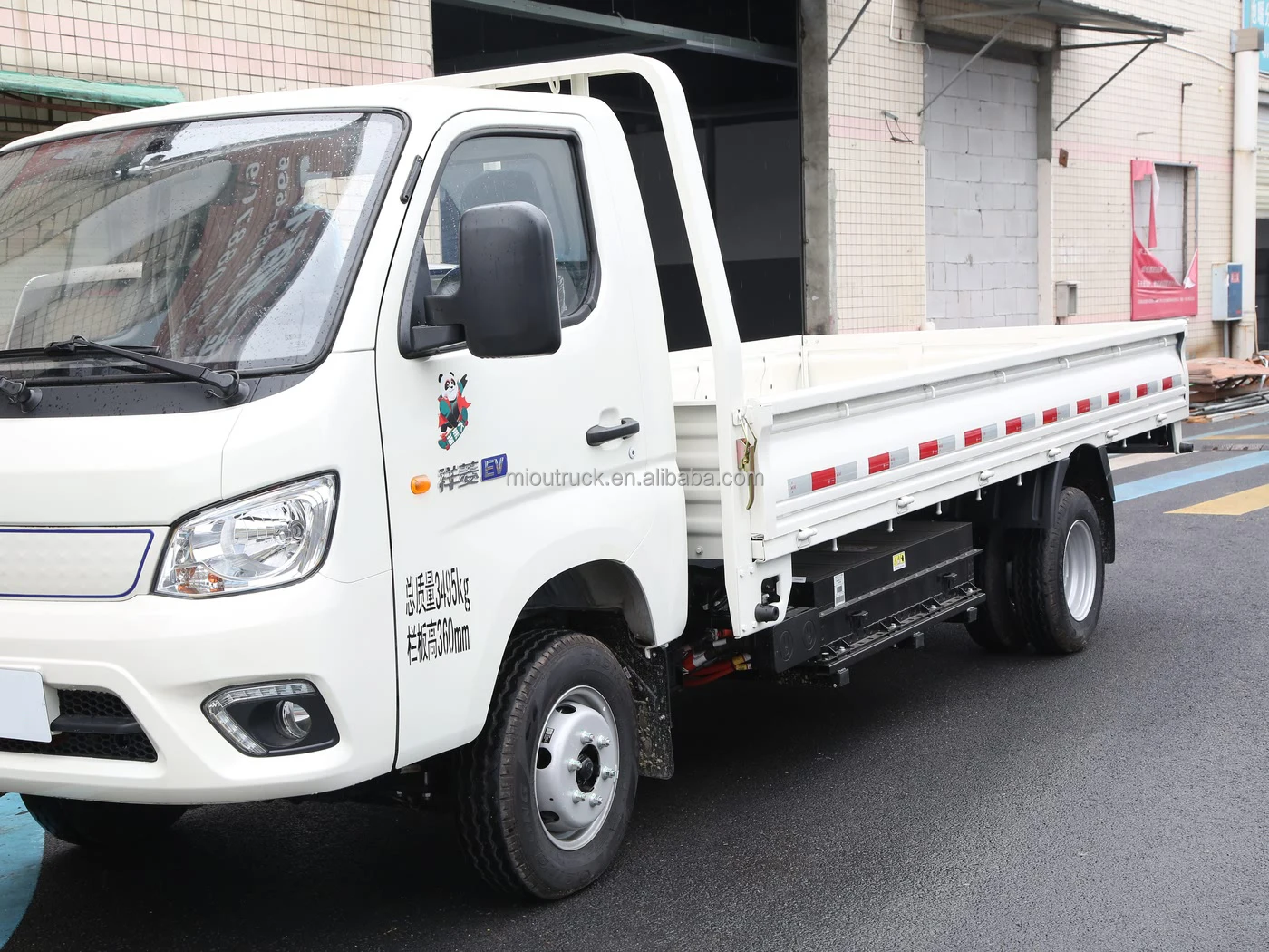 2023 Model 4X2 NEDC 260KM Electric Flatbed Front Disc Rear Drum Drive 6 Wheels 2 Seats Remote Control Key Mini Truck
