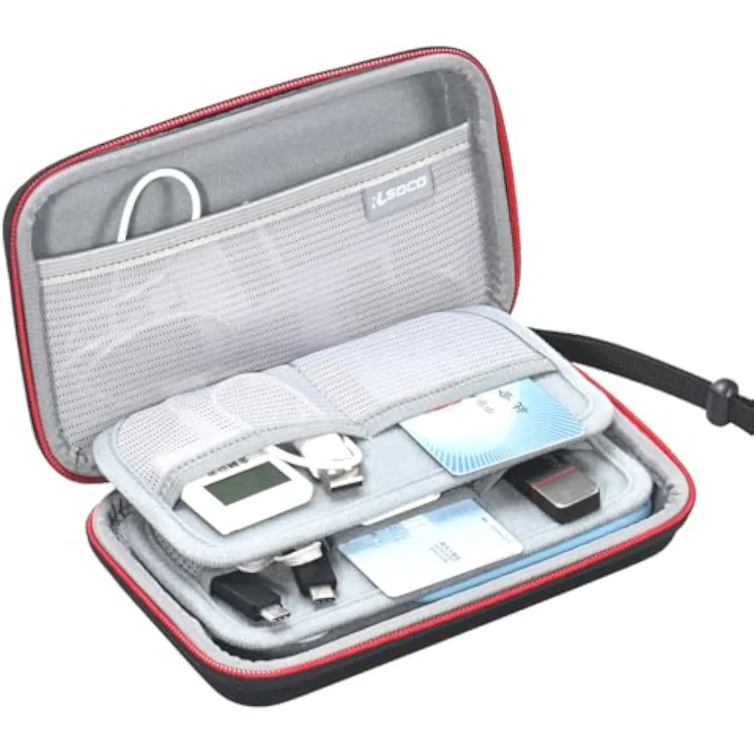 Universal Cable Organizer Bag for U-Shields, IC Cards, Portable SSD(Case Only)