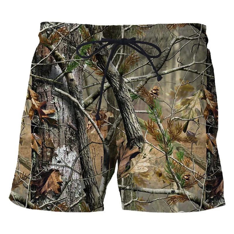 Camouflage Leaves Men's Beach man swimsuit Shorts 3d Printed Camo Fashion Board big size swimwear men swimming trunk swim wear