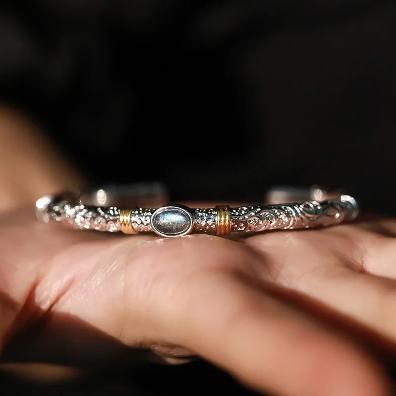XIYANIKE 2024 Summer Unique Zircon Cuff Bracelet For Women Girl Vintage Fashion New Jewelry Party Lady Gift pulseras mujer