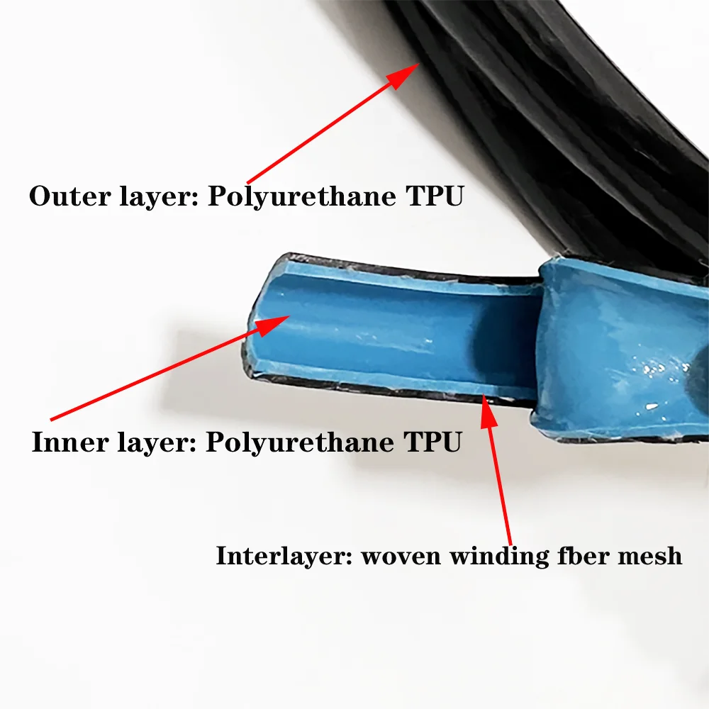 5~25mmBlack/Blue Core Double-layer Fuel Pipe Resin Wire-clamping Oil-resistant Diesel Oil Gasoline Hose Rubber Fuel Tube