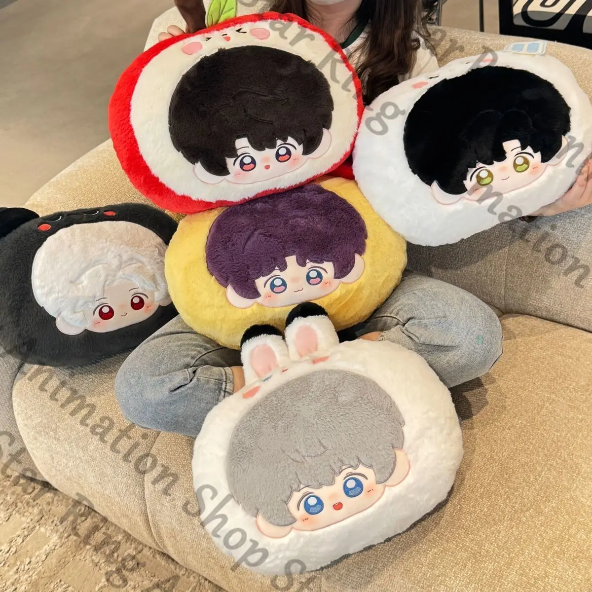 

Zayne Love and deepspace Caleb Sylus Rafayel Xavier Anime Throw Pillow Backrest Cushion Plaything Toys Cospaly Cartoon Gift