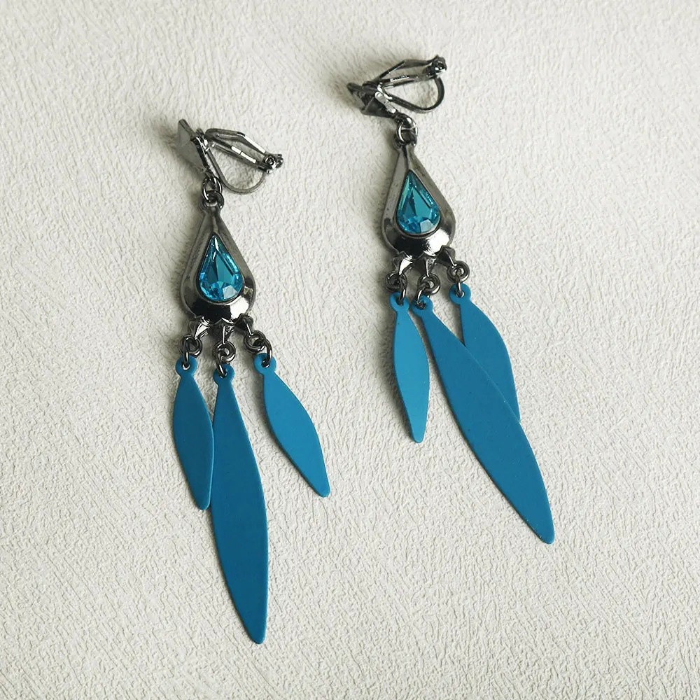 Para/gra Anime Honkai: Star Rail Awenturine Metalowe kolczyki Take Photo Props Akcesoria Kostium Cosplay Klipsy do uszu Prezenty ﻿