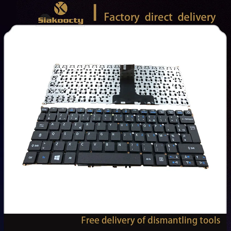 

Siakoocty New FR Keyboard black For ACER Aspire ES1-132 ES1-132-C37M C9N8 without frame keyboards