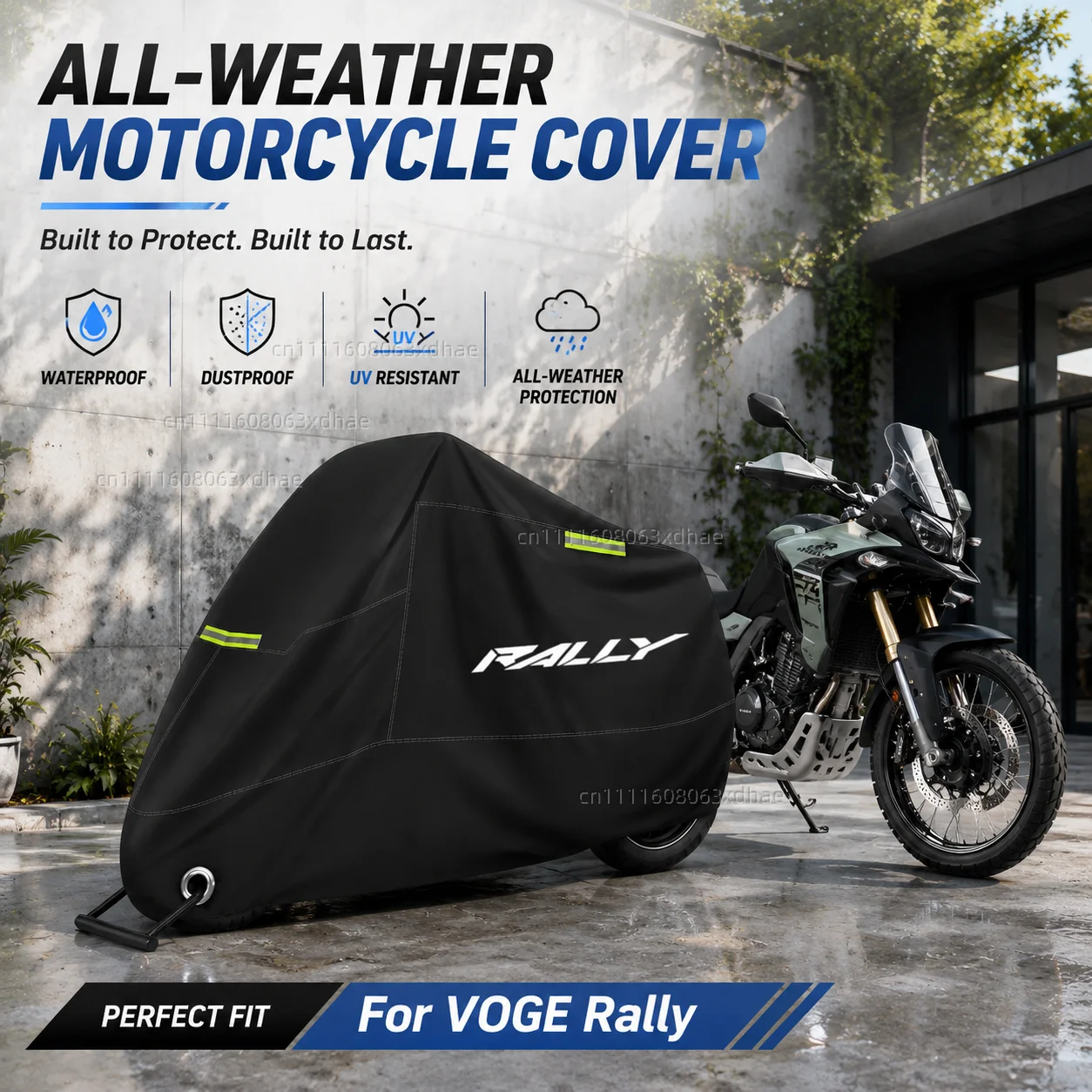 All-Weather Motorcycle Cover Outdoor Protection Waterproof 190T Oxford Cloth For For VOGE DS525X/DS625X DS800X 300RR 500AC DSX