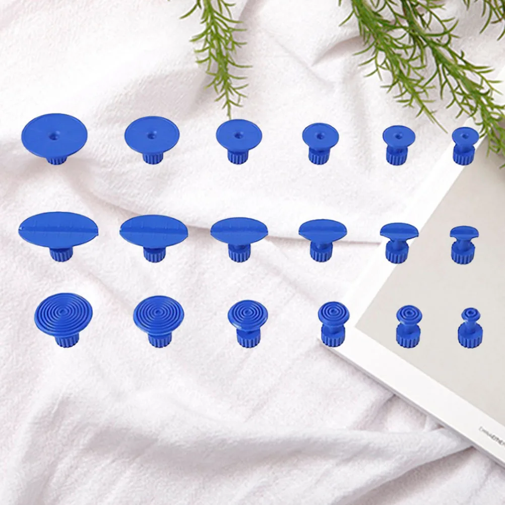 

18pcs Vacuum Suction Cup Tool Kit For Metal Surface Blue Auto Body Depression Remover With Hammer Accessories