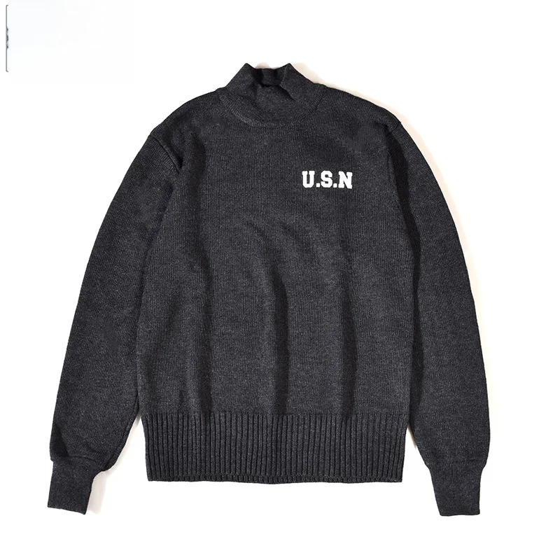 

New Thiened Woolen Sweater High Collar Pullover for Women Winter Busin Casual Long Sve Printed Knittedwear