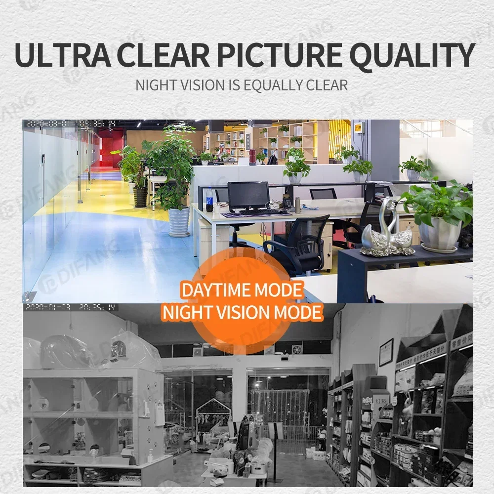 بطارية واي فاي كاميرا كاميرا فيديو صغيرة اتجاهين الصوت HD CCTV للرؤية الليلية كشف الحركة HD كاميرا مراقبة واي فاي #6