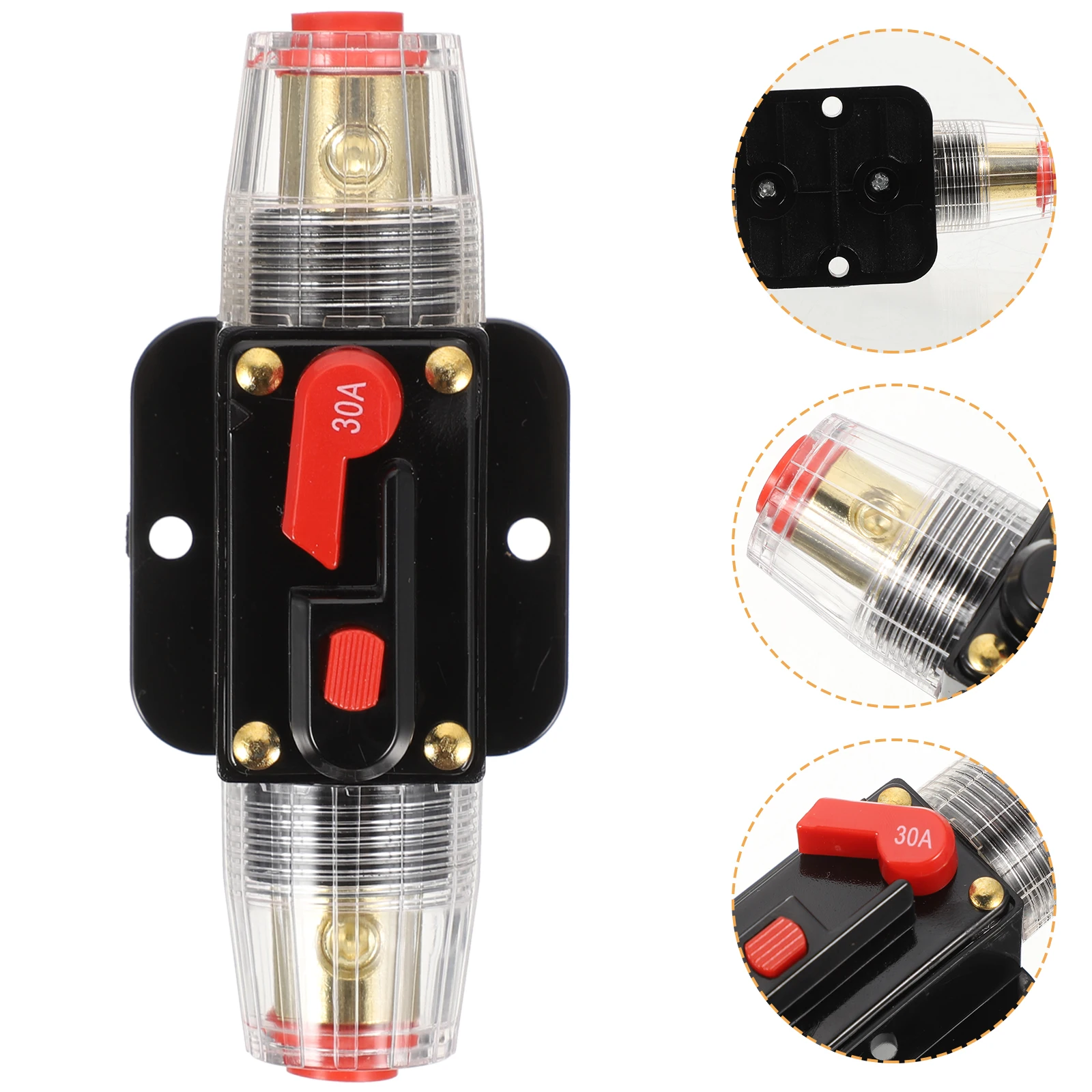 

30A Car Circuit Breaker Automatic Reset Self-Resettable Auto DC 12V 24V 32V Overcurrent Protection Electrical Safety for Cars