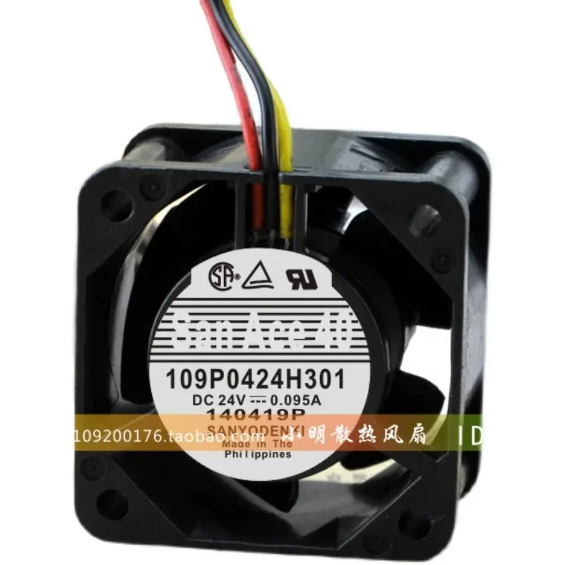 New CPU Cooling Fan For Sanyo 109P0424H301 24V 0.095A 4cm 3-wire Cooler Fan 4028 40*40*28mm Radiator