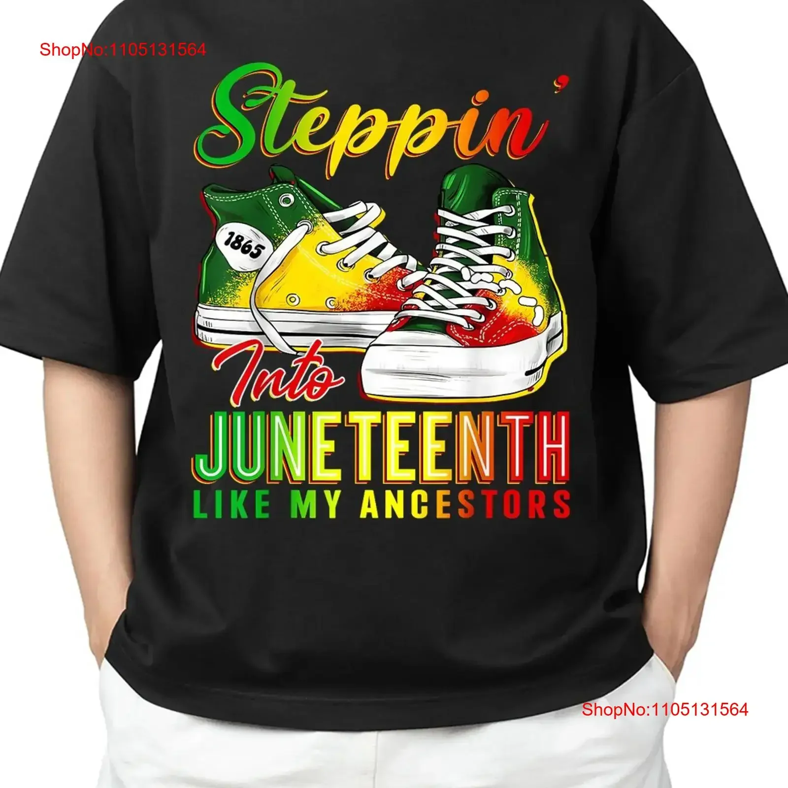 Juneteenth Like My Ancestors Sneakers Men T Shirt Adult Look S 4XL vintage Washed homme graphic streetwear Casual Unisex