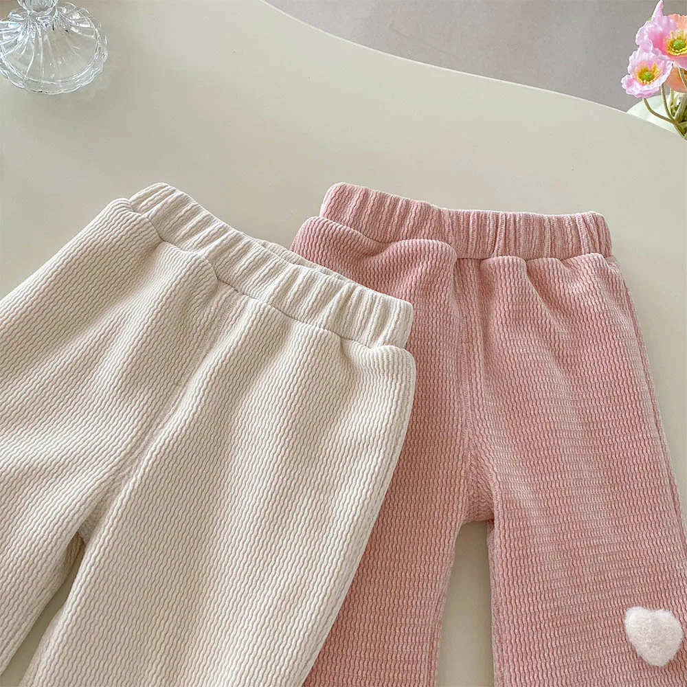 الفتيات الشتاء السراويل الصوف رشاقته الدافئة بلون الاطفال السراويل للفتيات أزياء ملابس الطفل و طفل صغير #5