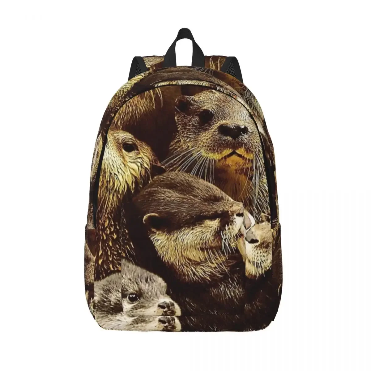 

Kawaii Sea Otters Cute Animal Backpack for Men Women Cool High School Hiking Travel Daypack Laptop Computer Shoulder Bag Sports