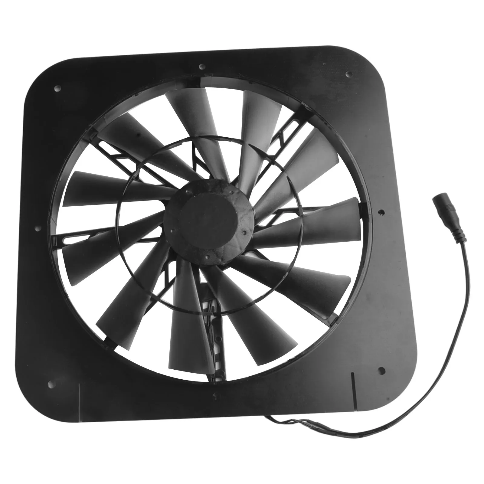 

For Greenhouses For Pet Houses Solar Extractor For Home Ventilation Metal Housing Stable Operation 9.8in Diameter