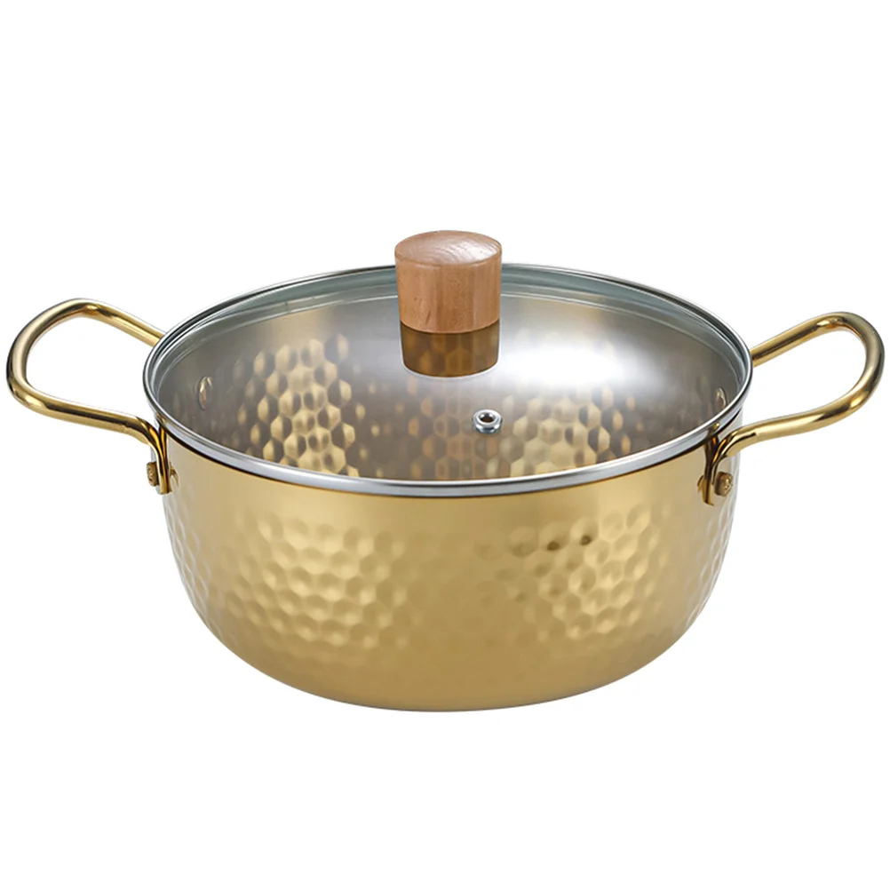 

Ramen Pot Stainless Steel Noodles Small Instant Cook Cooker for Korean Cooking Pots