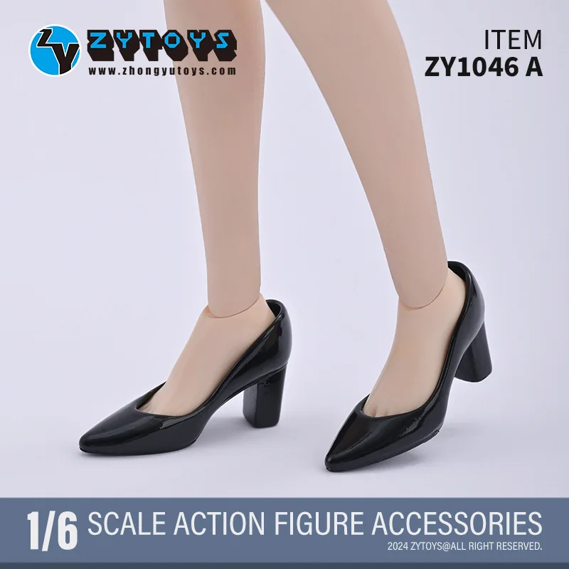 ZYTOYS ZY1046 1/6 مقياس أشار تو مربع الجذر أحذية عالية الكعب نموذج صالح 12 ''أنثى الجندي عمل الشكل الجسم الدمى اكسسوارات #5