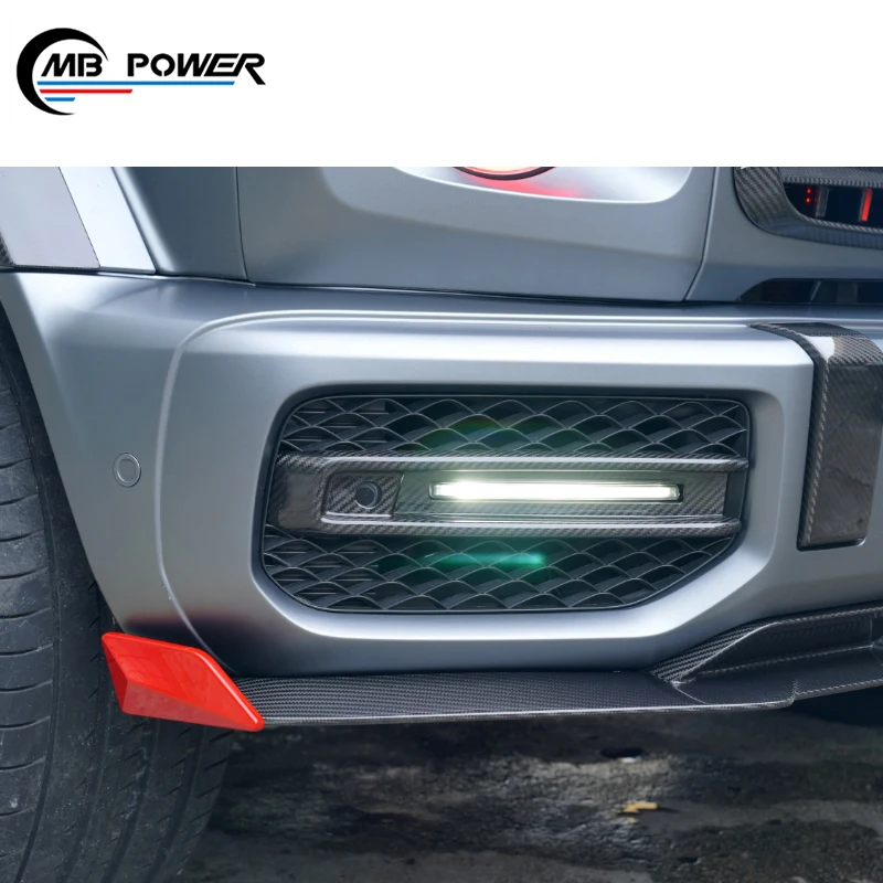 Dry carbon fiber 2019Y- W464 G63 fog lights frame with lights G-class W463A car accessories front and rear exteriors auto parts