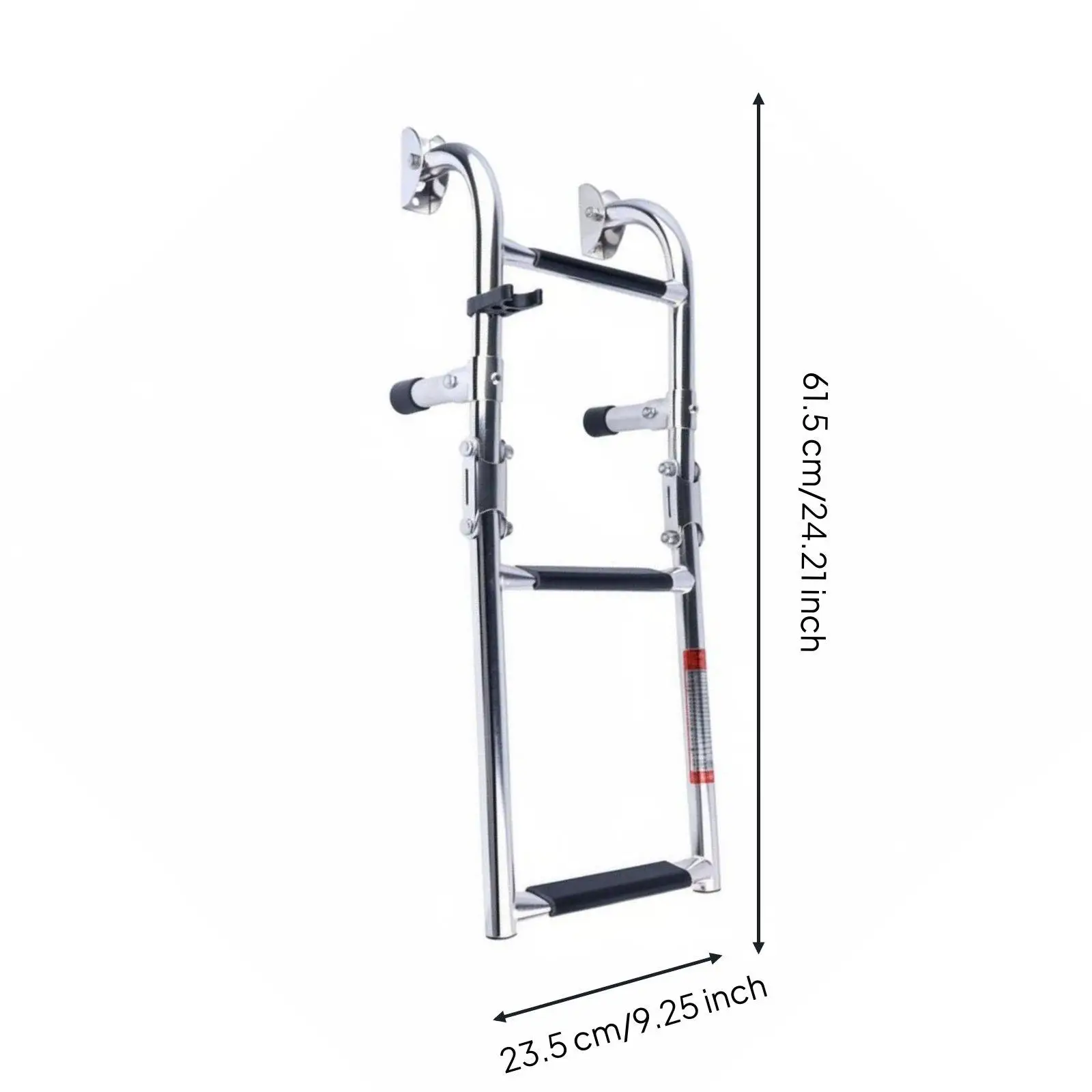 Side Mount Folding Ladder for Boat Yacht Stainless Steel Marine Boarding Step Transom Hardware Saltwater Resistant