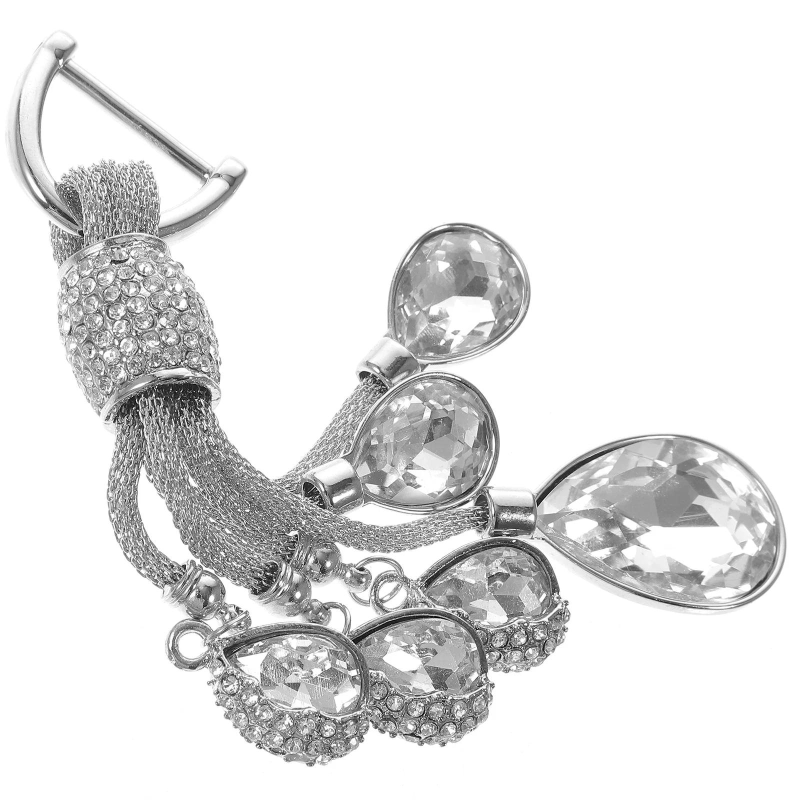 10pcs Crystal for Car Bag Backpack Pendant Backpack Metal Accessory Keyring Rhinestone Keychain Pendant