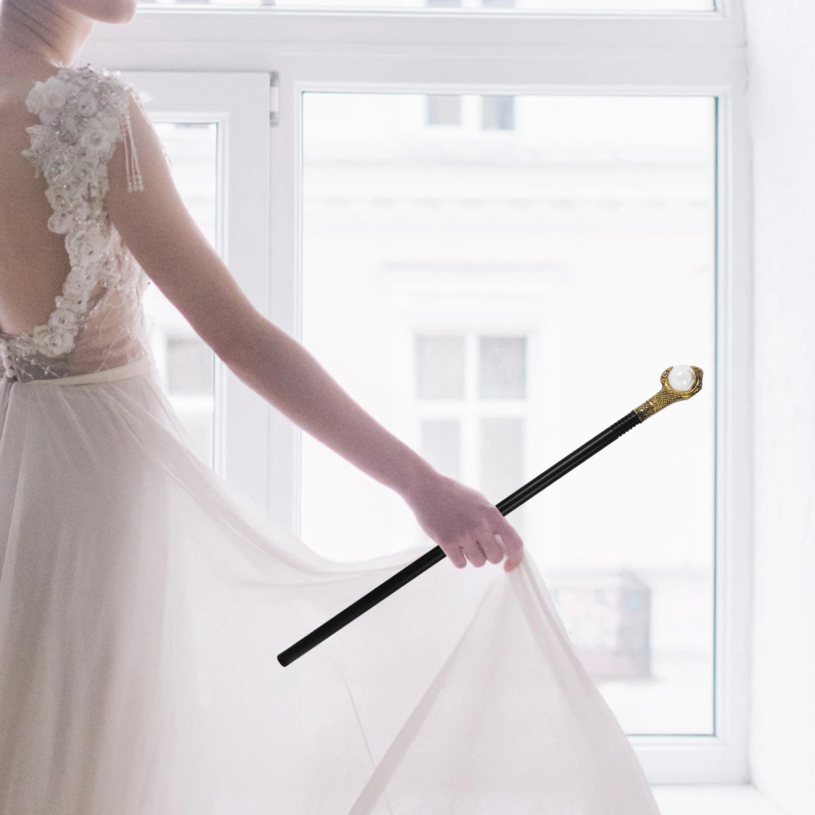 

Halloween Cosplay Prop Punk Style Walking Stick Decorative Accessory Costume Party Halloween Accessories Wand