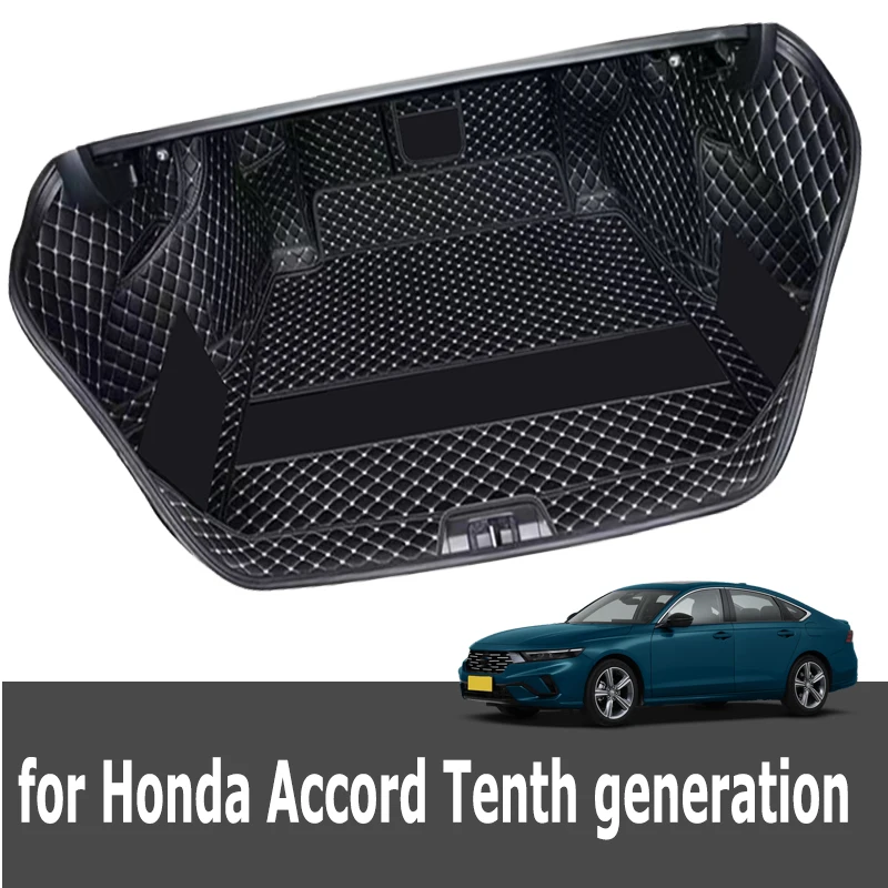 Car Trunk Mat for Honda Accord Tenth Generation 2018 2019 2020 2021 Cargo Liner Carpet Interior Accessories Cover