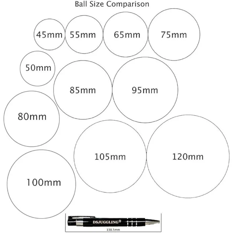 4pcs of 50mm Clear Acrylic Contact Juggling Ball Kits & Mini Transparent Practice Juggling Ball Sets Suitable for Small Hands