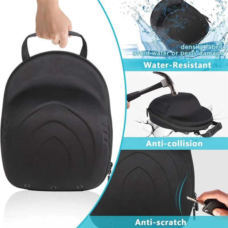 Hard Hat Case For Baseball Caps,Hat Carrier Travel Case And Adjustable Shoulder Strap,Hat Organizer Holder Bag-ABGL