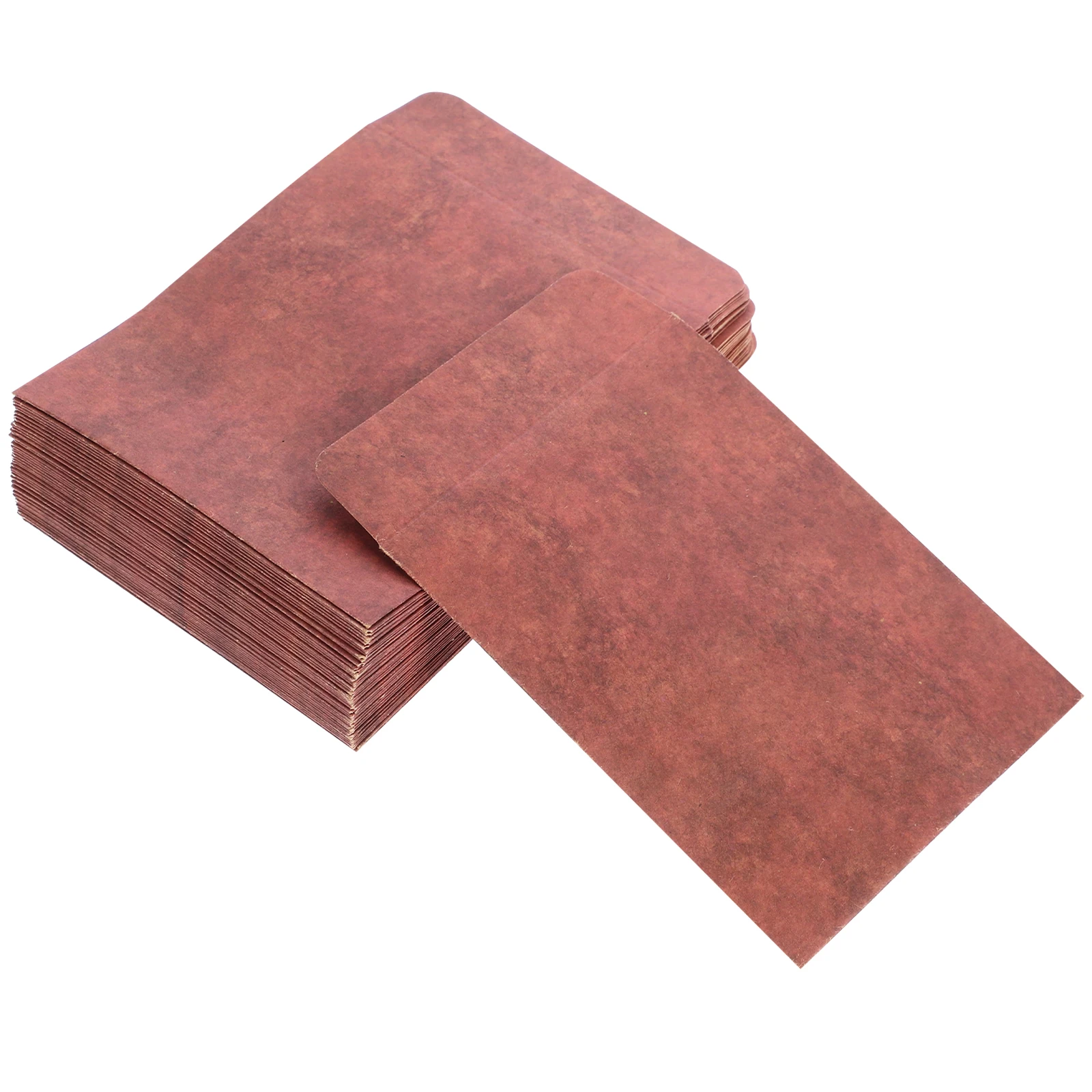 

50 шт. маленькие конверты из крафт-коричневой бумаги для хранения монет, простые путешествия