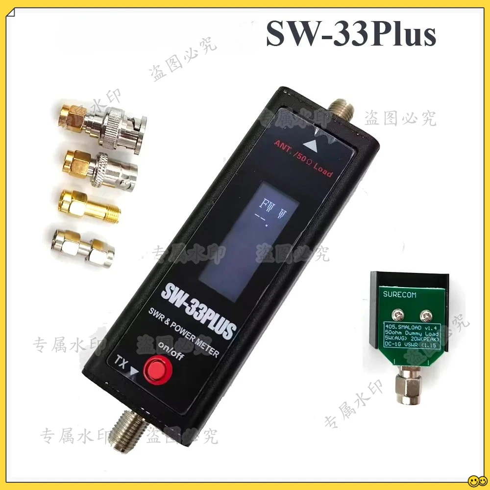 

SW-33Plus 100W Mini Power & SWR Meter VHF UHF 125-525MHz With Adapter for Walkie Talkie