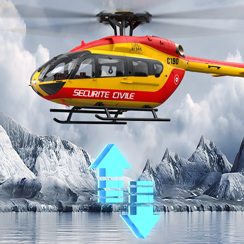 New C190 helicopter H145 Six-Channel Single-Propeller Flybarless Helicopter 2.4g Two Brushless Motors Six-Axis Gyroscope