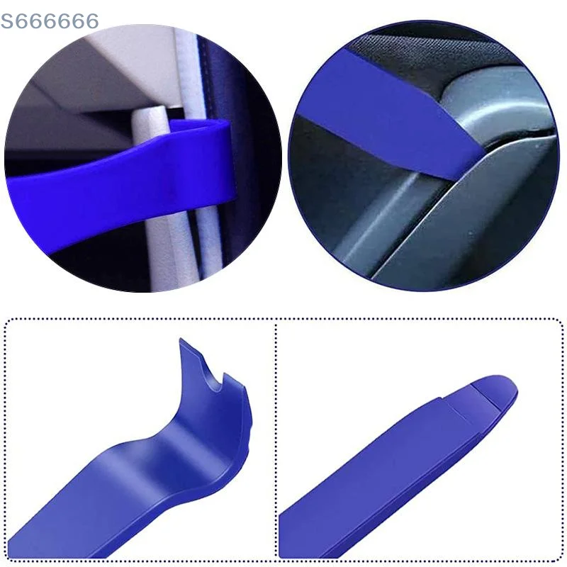 

Vehicle Interior Trim Removal Tool Kit, 5Pcs Non-Scratch Plastic Pry and Fastener Remover for Door Panel