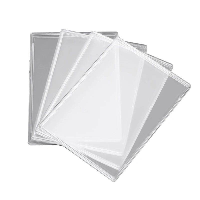 20PCS Cards Sleeves Hard Plastic Card Protector  Clear Card Trading Card Holder Transparent