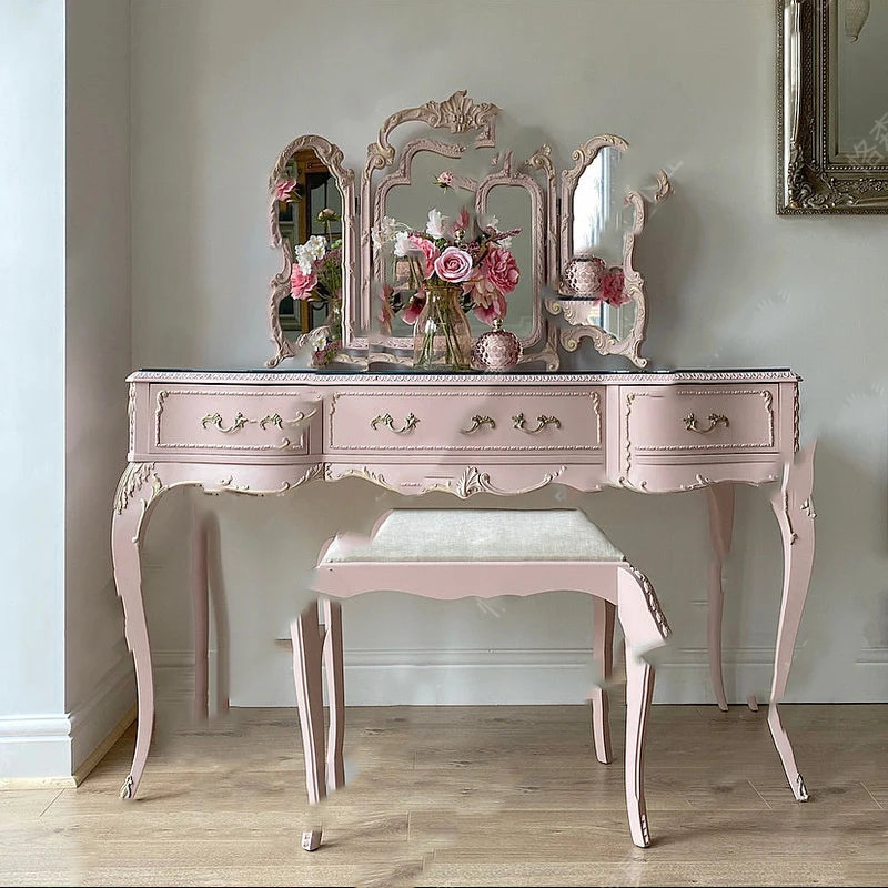 

Space Saving Dressing Table Storage Creative Nordic Makeup Vanities Premium Luxury Kommode Schlafzimmer Bedroom Furniture