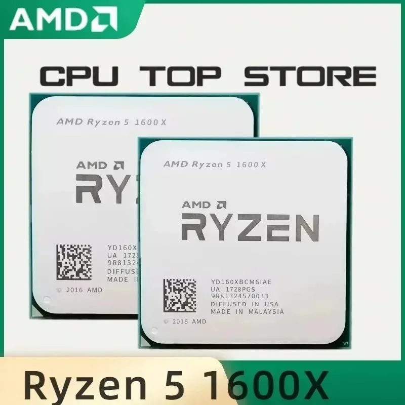 Picture 4: AMD Ryzen 5 1600X Original and New Brand 100%  R5 1600X 95W CPU 3.6 GHz Six-Core Twelve-Thread L3=16M Socket AM4 In Stock