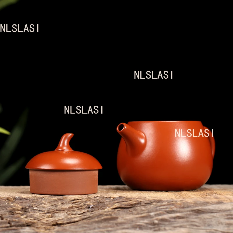 110ml Eggplant Dragon Egg Teapot Kung Fu Small Capacity Teapot Household Vermilion Clay Pot Chinese Chaozhou Purple Clay Teapot