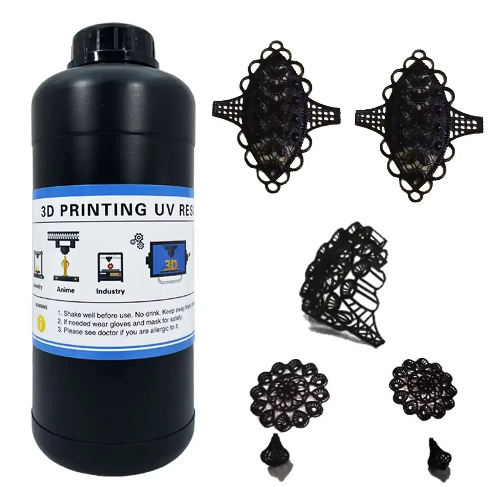 

500g/1000g High Wax Black 500g/1000g DLP/LCD Printings 3d Printer UV Castable Resins for Jewelry Castings