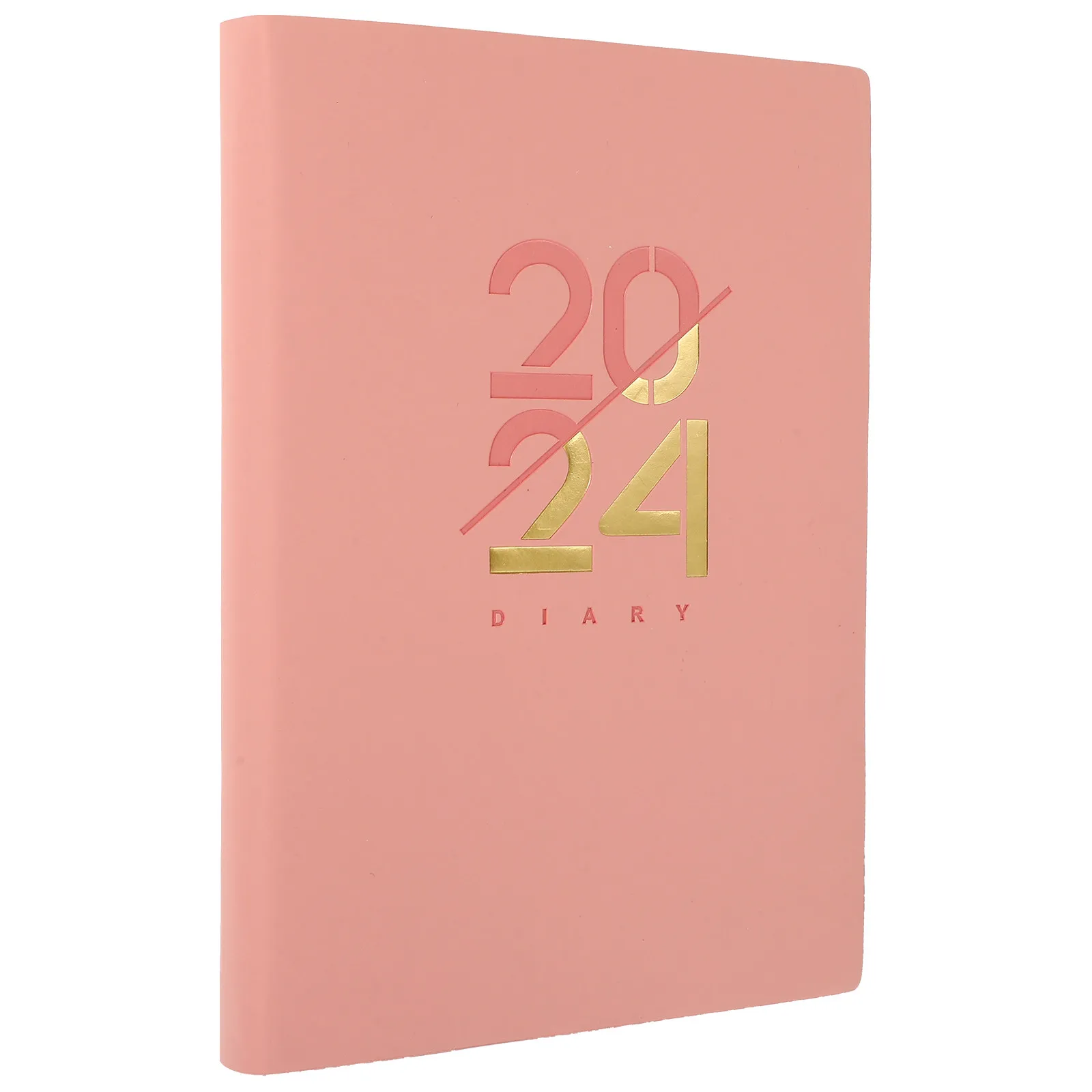 English Daily Planner Notepad 2024 Portable Lightweight Compact Schedule Recording Notebook for Students Office
