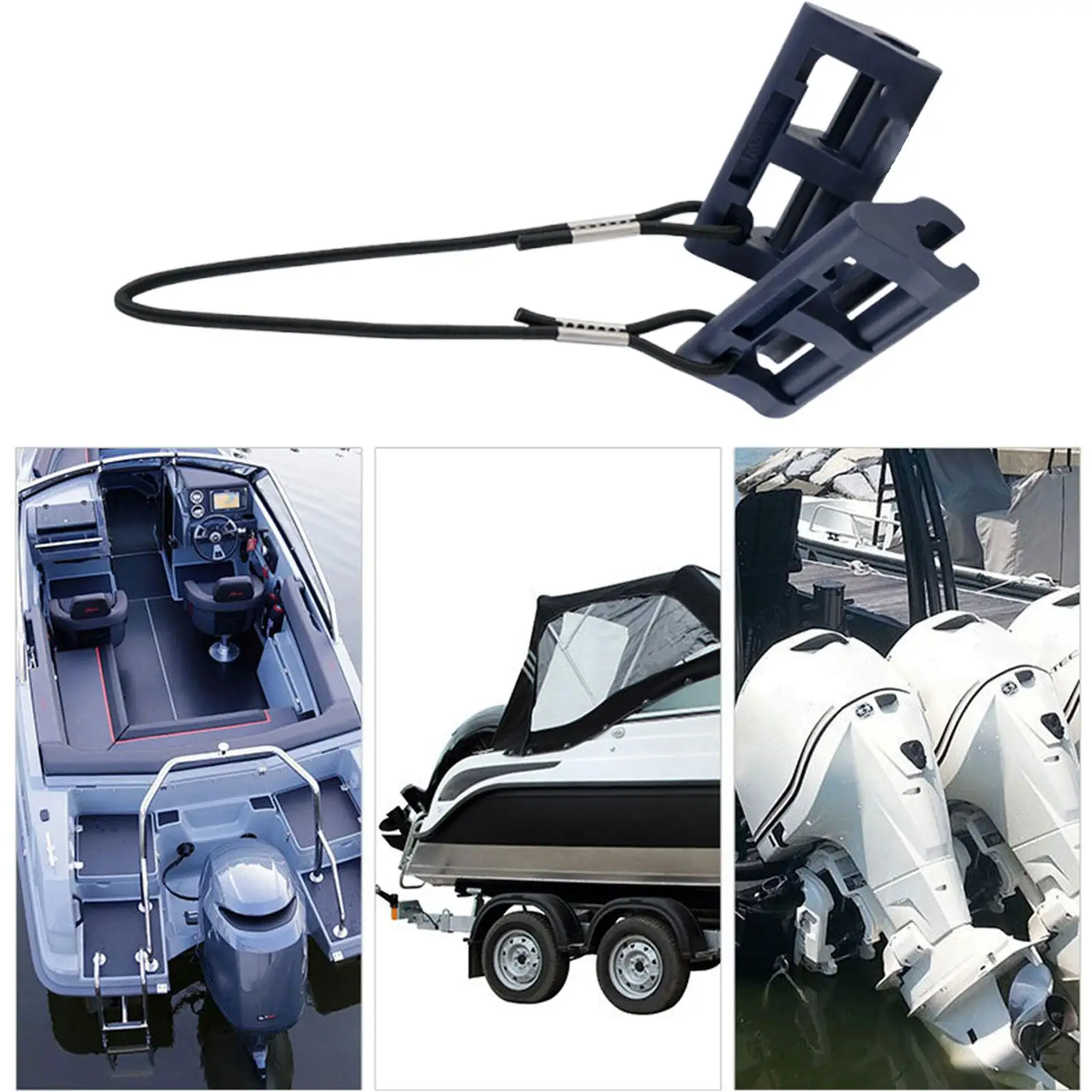 

Outboard Motor Steering Lock Hydraulic System Stabilizer 4 Inch Universal Marine Boat Accessory for Protection