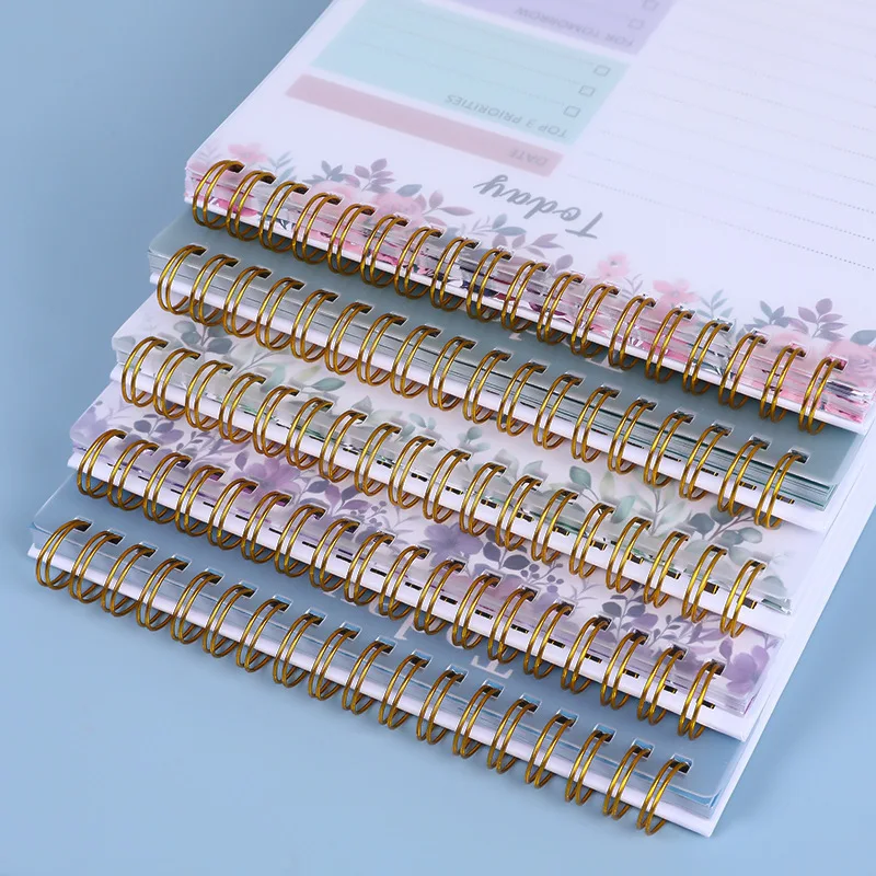 B5 week plan: flip through the flower coil notebook and keep the schedule in your notebook
