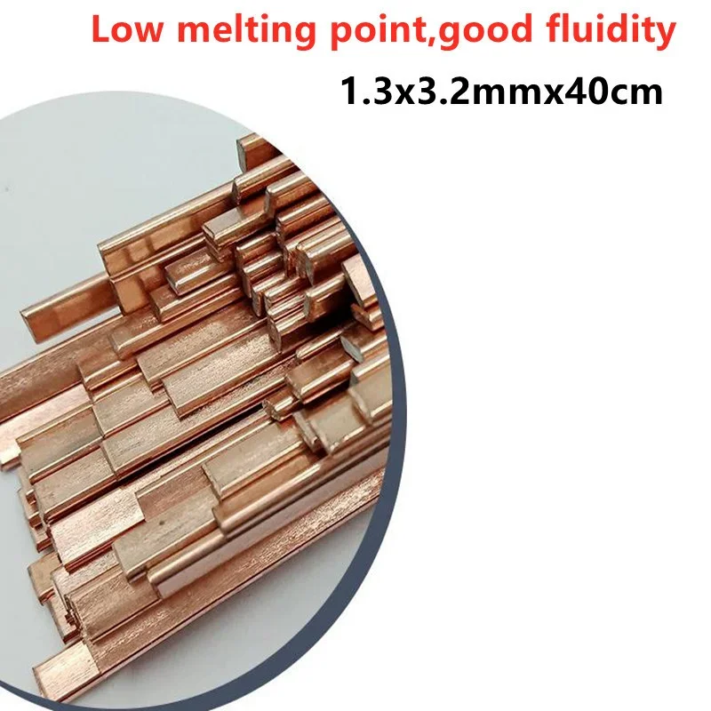 5Pcs 500mm Brass Welding Rod Phosphorus Copper Electrode Welding Wire Soldering Rod No Need Solder Powder Welding Rods