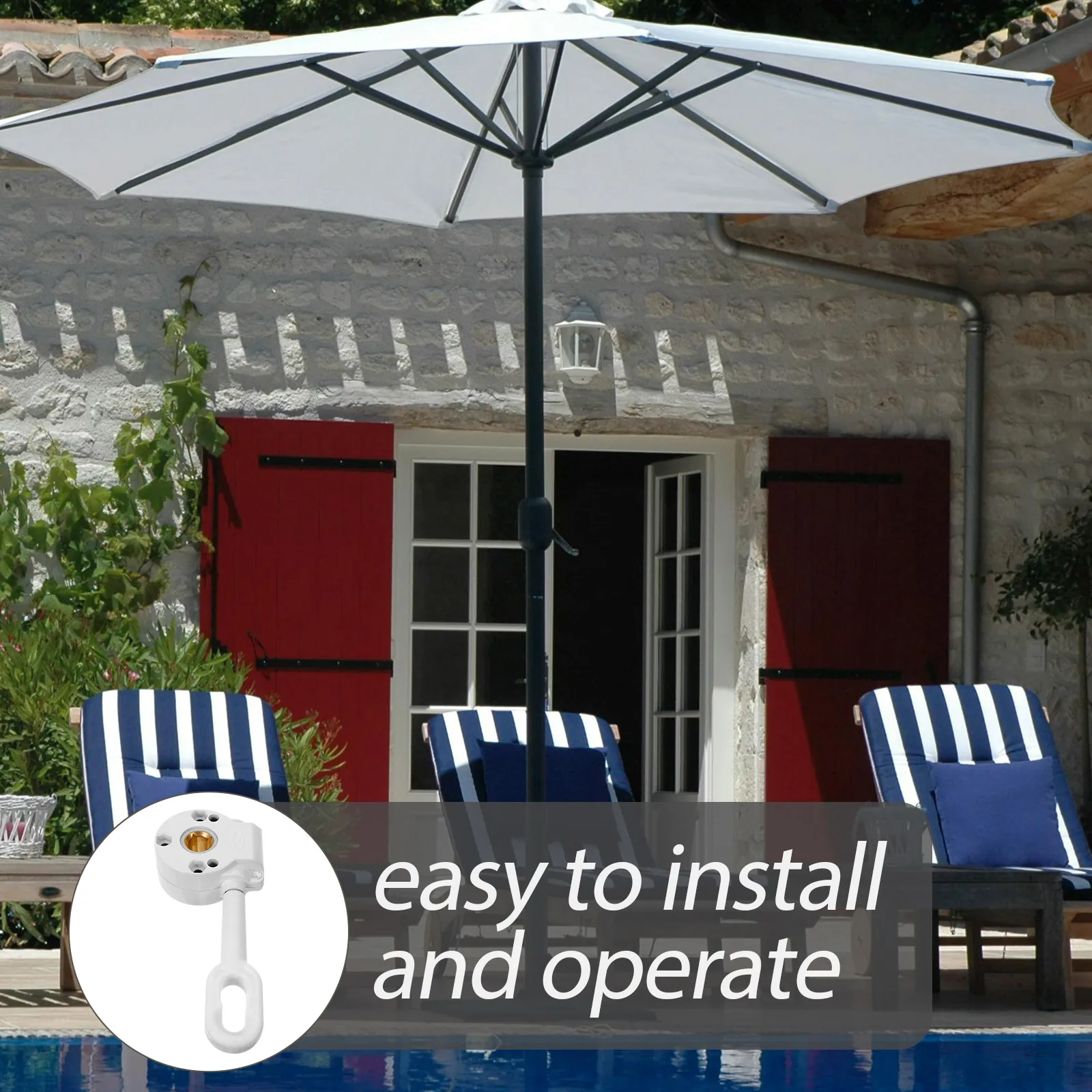 أداة تحريك قابلة للاستبدال لمظلات قابلة للسحب ملحقات جزء ظلة خارجية