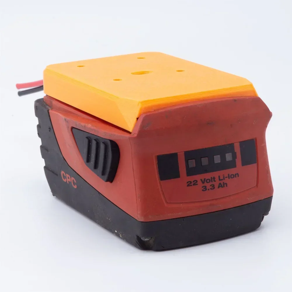 Adapter for HILTI 22V B22 CPC Battery Dock Power Connector Robotics 14AWG (Not include battery)