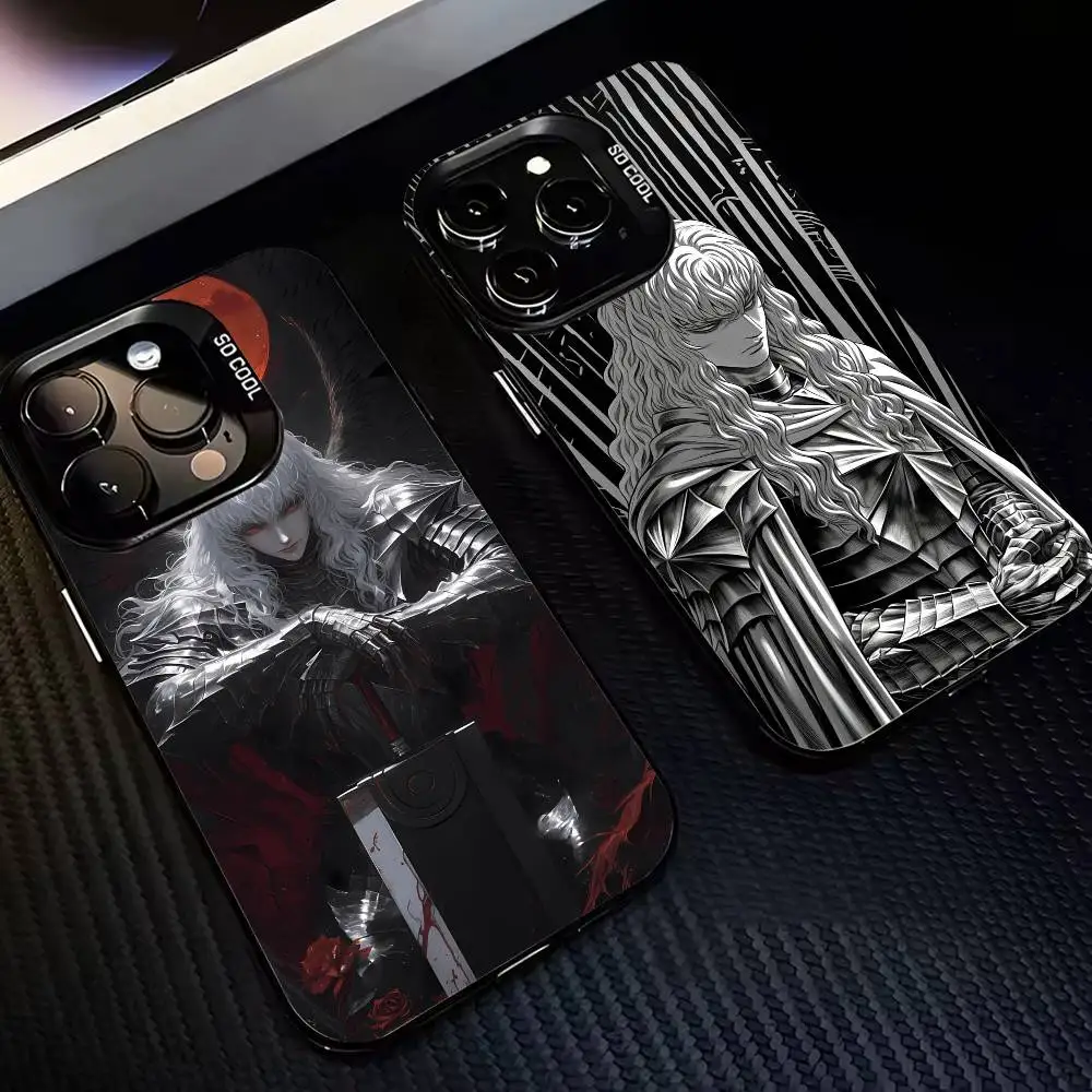 

Handsome G-Griffith B-Ber-serk-ES Phone Case For iPhone 17,16,15,14,13,12,11 Plus,Pro Max,XS,Colorful Silver Black Cover